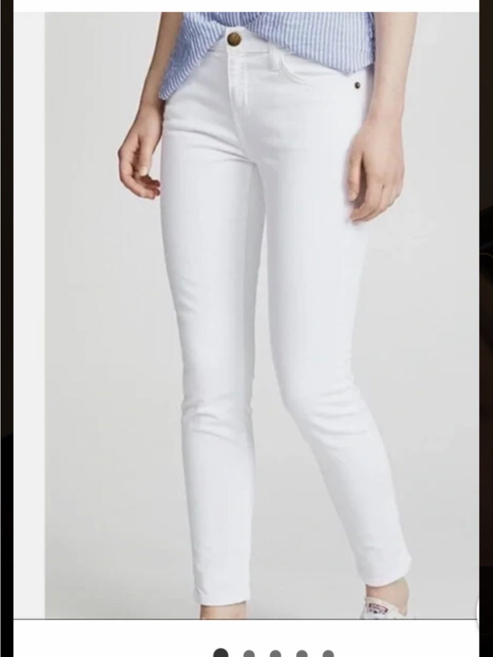 Current/Elliott White Ankle Jeans Size 29